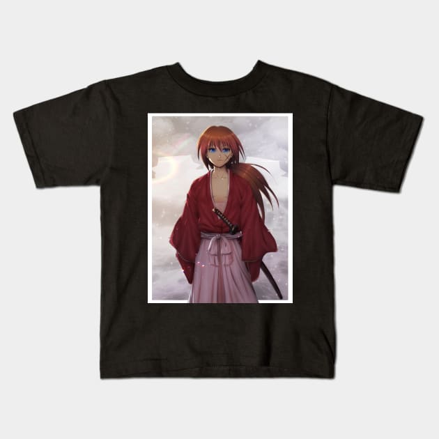 Kenshin Himura Rurouni Kenshin Kids T-Shirt by DeyvidEndo182